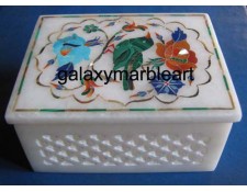 multi color inlay with filgree work box RE3453